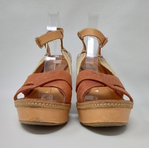 Schuler & Sons Espadrille Slingback Platform Wedge Sandals Women's US 9.5 M - Picture 7 of 12